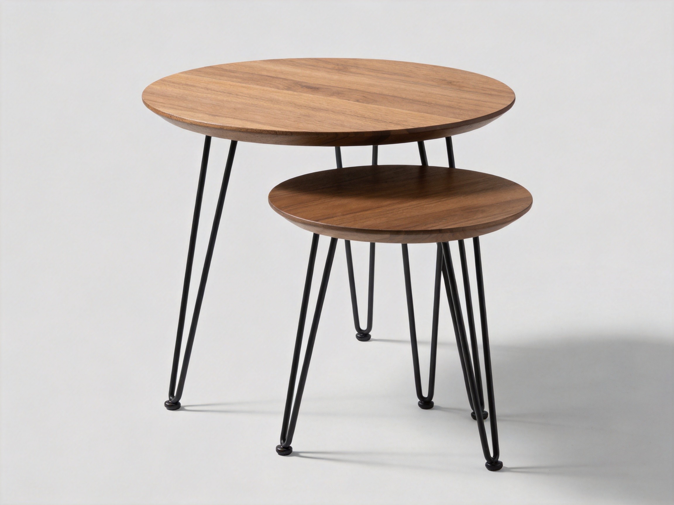 Nesting Round Side Tables Set Of Two